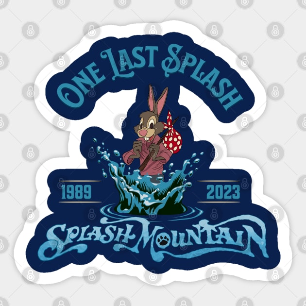 One last splash mountain Sticker by Polynesian Vibes